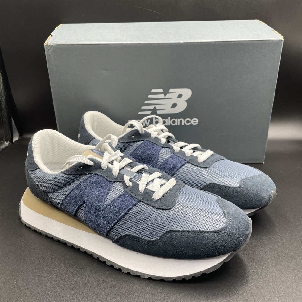 New Balance 237 Running Shoes Sneakers Men's Size 9 Grey / Blue / White M2374EK